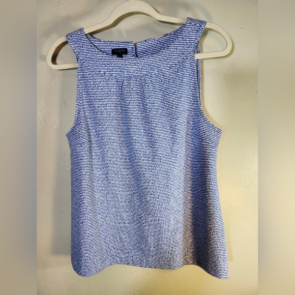 Talbots Blue Striped Women's Top Mp - Picture 1 of 8